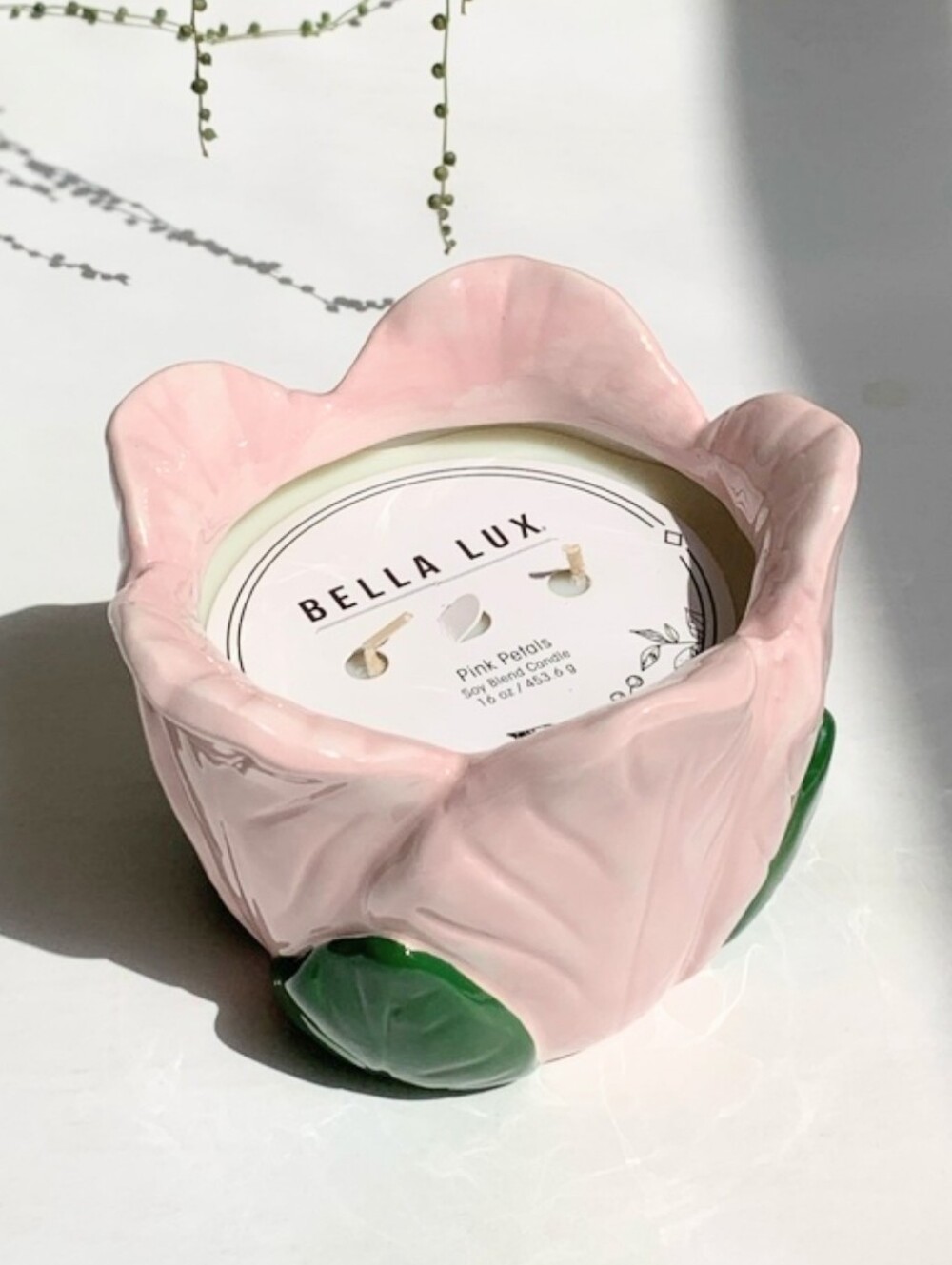 Bella Lux Ceramic Tulip Soy Blend Wax Candle